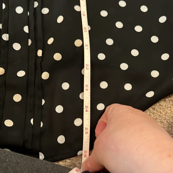 Worthington women’s black and white polka dot blouse size XL - Picture 9 of 9